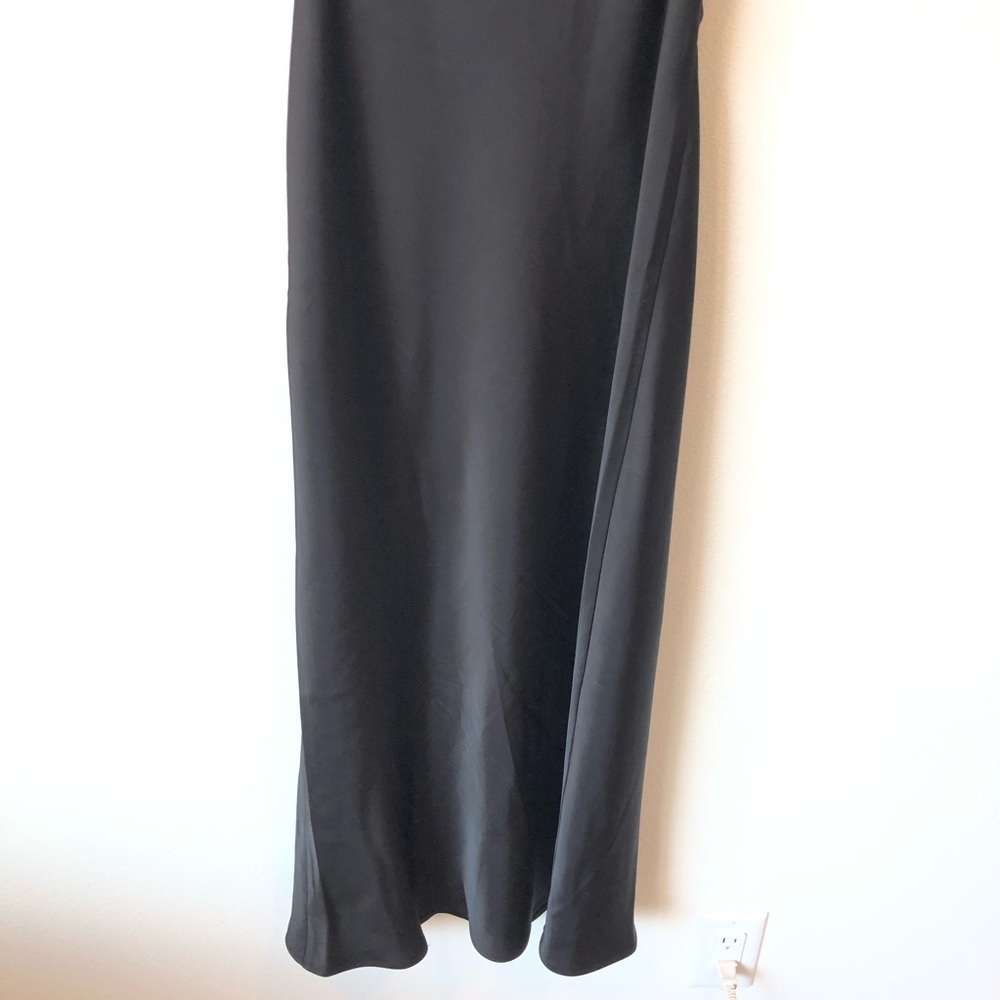Black Hello Molly Black Ultimate Love Satin Slip Maxi Dress Size US 8 - Picture 10 of 12